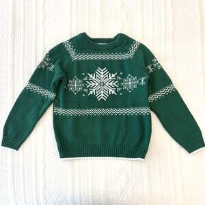 Gymboree Christmas Sweater Size 5T Snowflake Holiday Knit Pullover